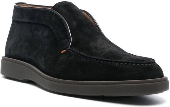 Santoni Suède Desert boots Zwart