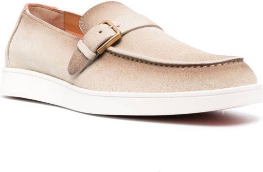 Santoni Suède loafers Beige