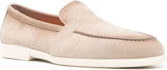 Santoni Suède loafers Beige