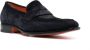 Santoni Suède loafers Blauw - Thumbnail 2