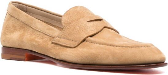 Santoni Suède loafers Bruin