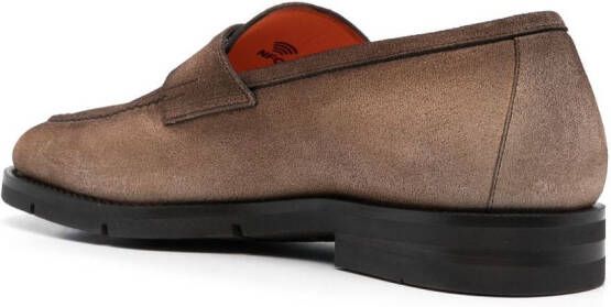 Santoni Suède loafers Bruin