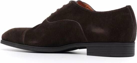 Santoni Suède Oxford schoenen Bruin