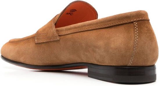 Santoni Suède loafers Bruin