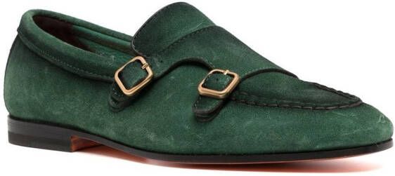 Santoni Suède schoenen Groen