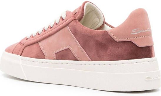 Santoni Suède sneakers Roze