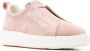 Santoni Suède sneakers Roze - Thumbnail 2