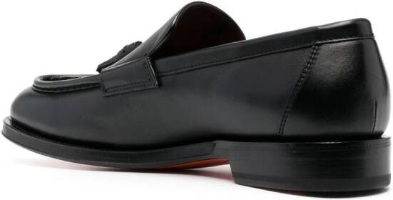 Santoni Loafers met kwastjes Zwart