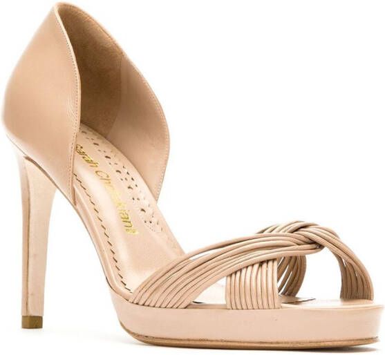 Sarah Chofakian echt leren sandalen Beige