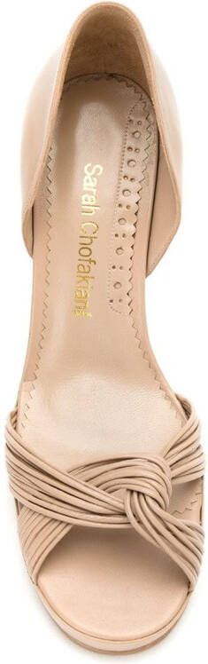 Sarah Chofakian echt leren sandalen Beige