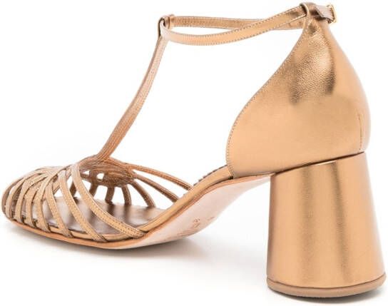 Sarah Chofakian Eugenie sandalen met metallic-effect