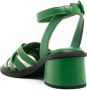 Sarah Chofakian Giverny leren sandalen Groen - Thumbnail 3