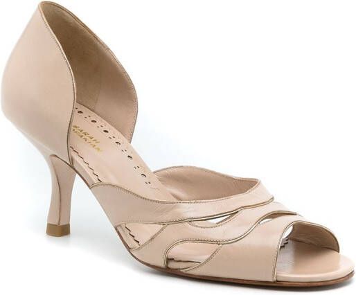 Sarah Chofakian Kate sandalen met open neus Beige