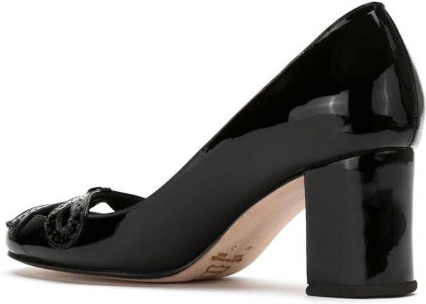 Sarah Chofakian patent leather pumps Zwart