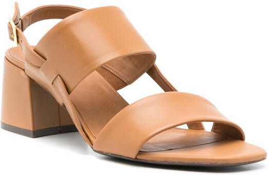 Sarah Chofakian Laura leren sandalen Bruin