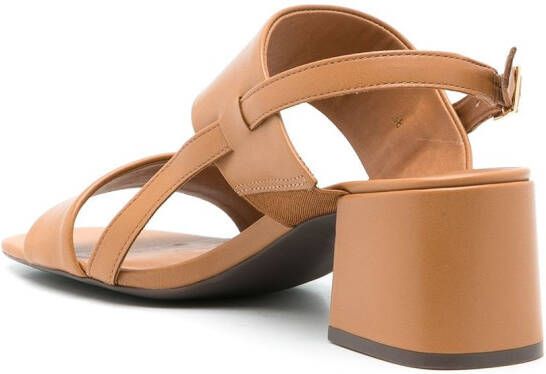 Sarah Chofakian Laura leren sandalen Bruin