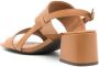 Sarah Chofakian Laura leren sandalen Bruin - Thumbnail 3