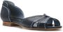 Sarah Chofakian leather flat sandals Blauw - Thumbnail 2