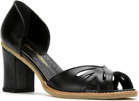 Sarah Chofakian leather pumps Zwart