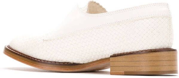 Sarah Chofakian Leren loafers Wit