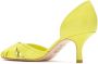 Sarah Chofakian Leren pumps Geel - Thumbnail 3