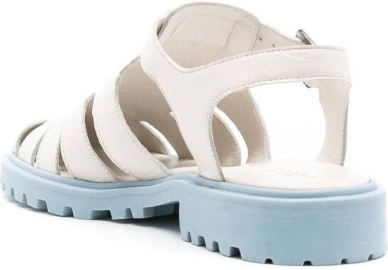 Sarah Chofakian Leren sandalen Wit