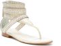 Sarah Chofakian Lis leren sandalen Wit - Thumbnail 2