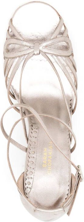 Sarah Chofakian Miuccia sandalen Metallic