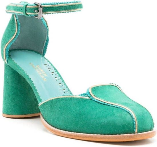 Sarah Chofakian Noell suède pumps Groen