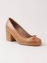 Sarah Chofakian pumps met chunky hak Bruin - Thumbnail 2