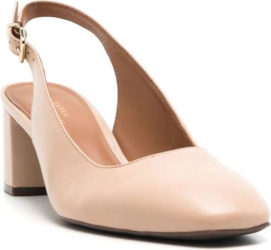 Sarah Chofakian Quartier leren pumps Beige