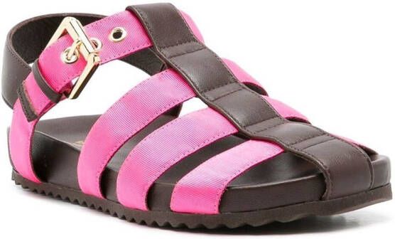 Sarah Chofakian Simpson sandalen met bandje Bruin