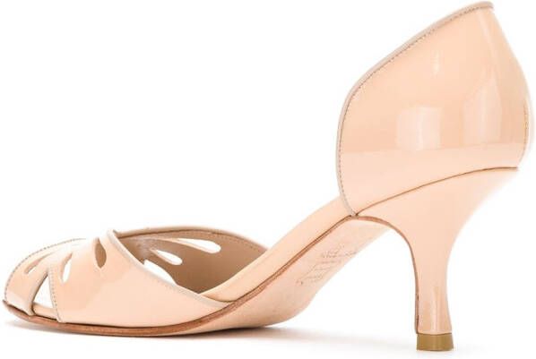 Sarah Chofakian Valencia schoenen met open neus Beige