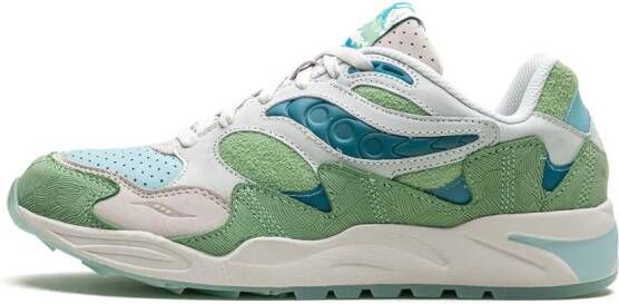 Saucony Grid Shadow 2 sneakers met vlakken Groen