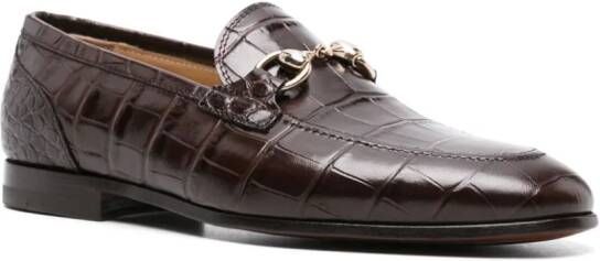 Scarosso Alessandra leren loafers Bruin