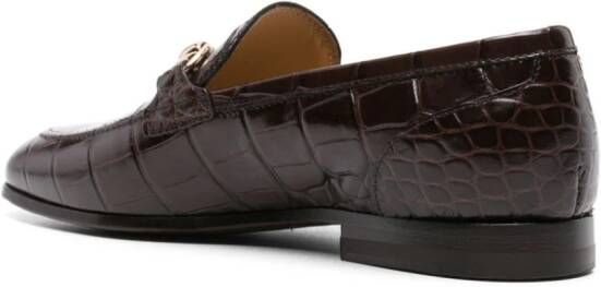 Scarosso Alessandra leren loafers Bruin