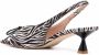 Scarosso Bella pumps met zebraprint Zwart - Thumbnail 3