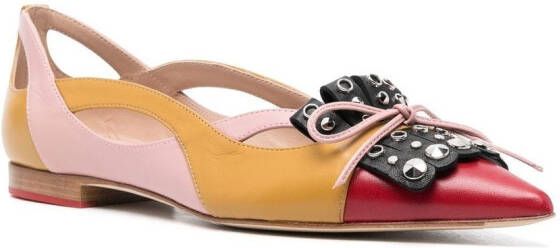 Scarosso Candy leren pumps Roze