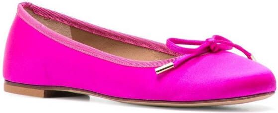 Scarosso Carla ballerina's met strikdetail Roze