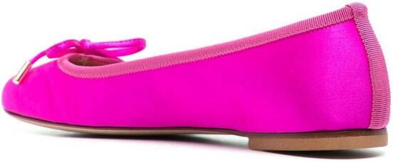 Scarosso Carla ballerina's met strikdetail Roze