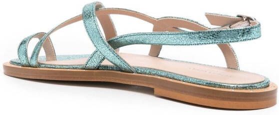 Scarosso Carol metallic sandalen Groen