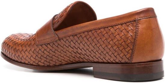 Scarosso Delfina leren loafers Bruin