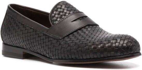 Scarosso Delfina leren loafers Bruin