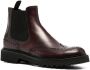 Scarosso Enkellaarzen met brogue detail Rood - Thumbnail 2