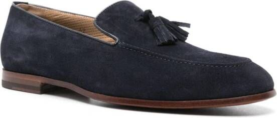 Scarosso Flavio suède loafers Blauw