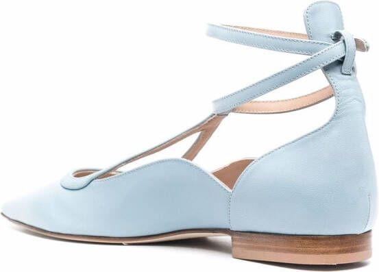 Scarosso Gae ballerina's met puntige neus Blauw