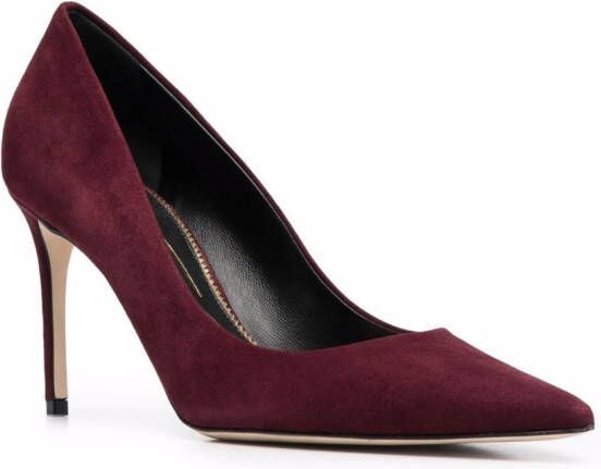 Scarosso Gigi suède pumps Paars