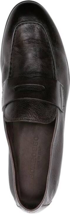 Scarosso Gregory leren loafers Bruin