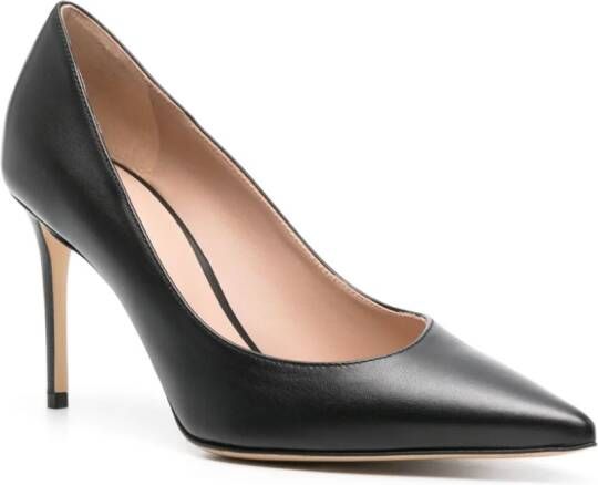 Scarosso Greta 90mm leren pumps Zwart