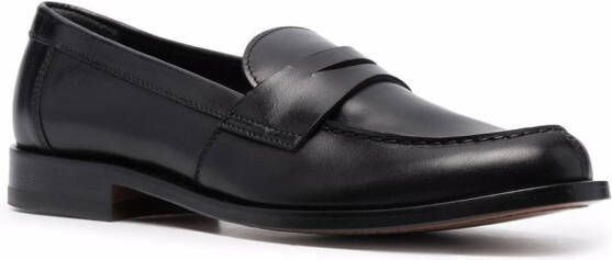 Scarosso Harper leren loafers Zwart